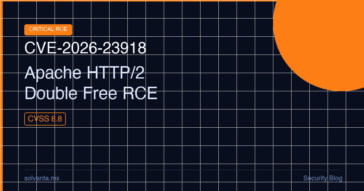CVE-2026-23918: La falla en Apache HTTP/2 que podría entregarle tu servidor a un atacante