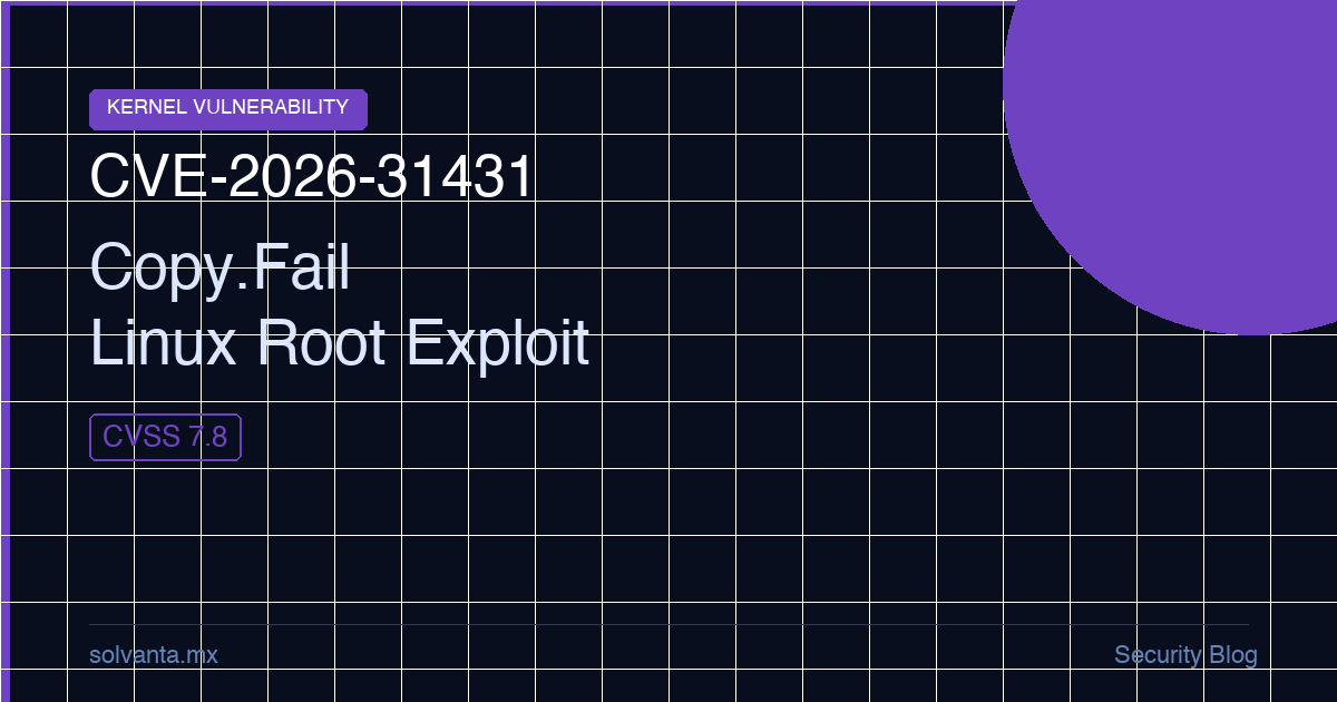 Copy.Fail (CVE-2026-31431): El bug del kernel de Linux que le da root a cualquiera